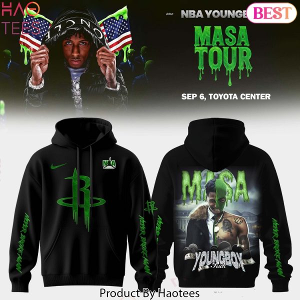 Houston Rockets Young Boy MASA Tour Merch 2025 Design Hoodie