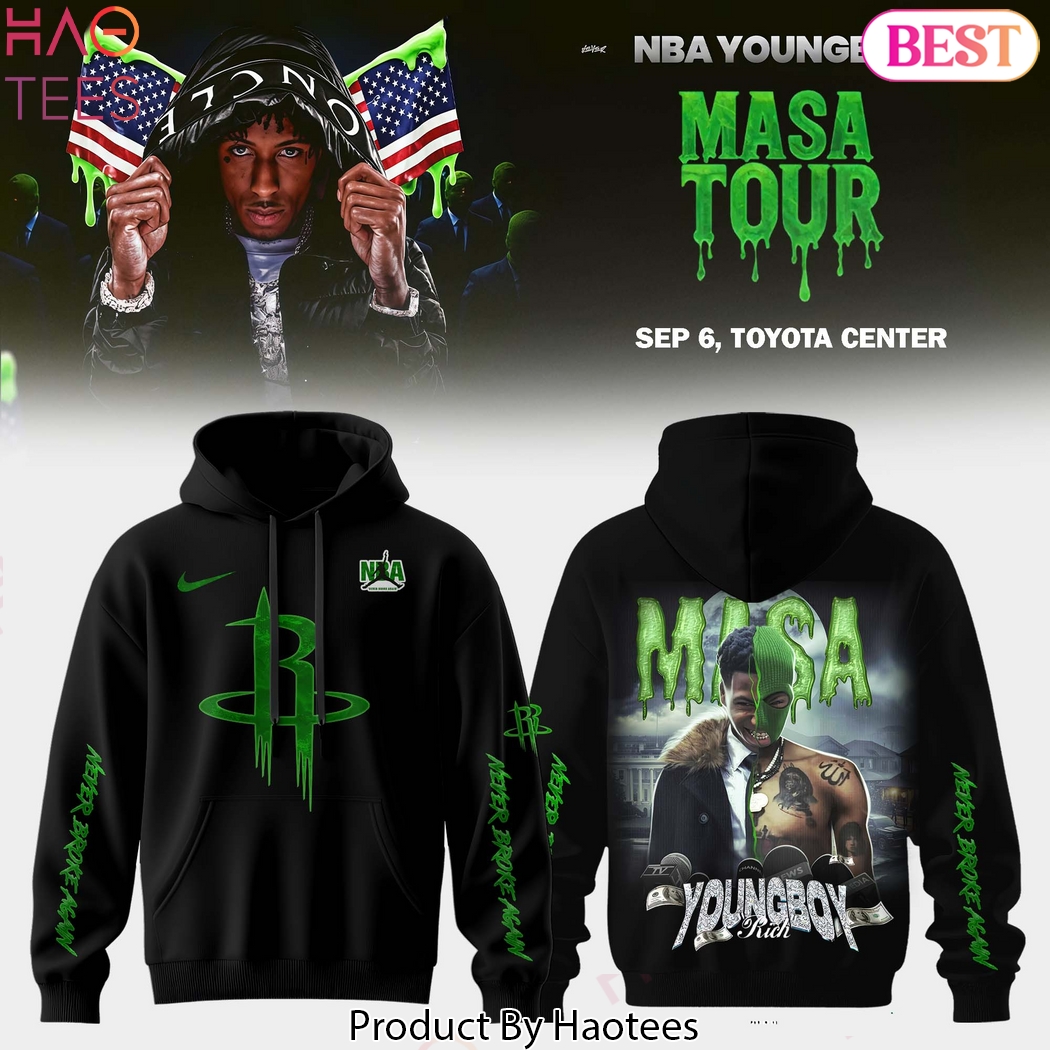 Houston Rockets Young Boy MASA Tour Merch 2025 Design Hoodie Houston Rockets Young Boy MASA Tour Merch 2025 Design Hoodie