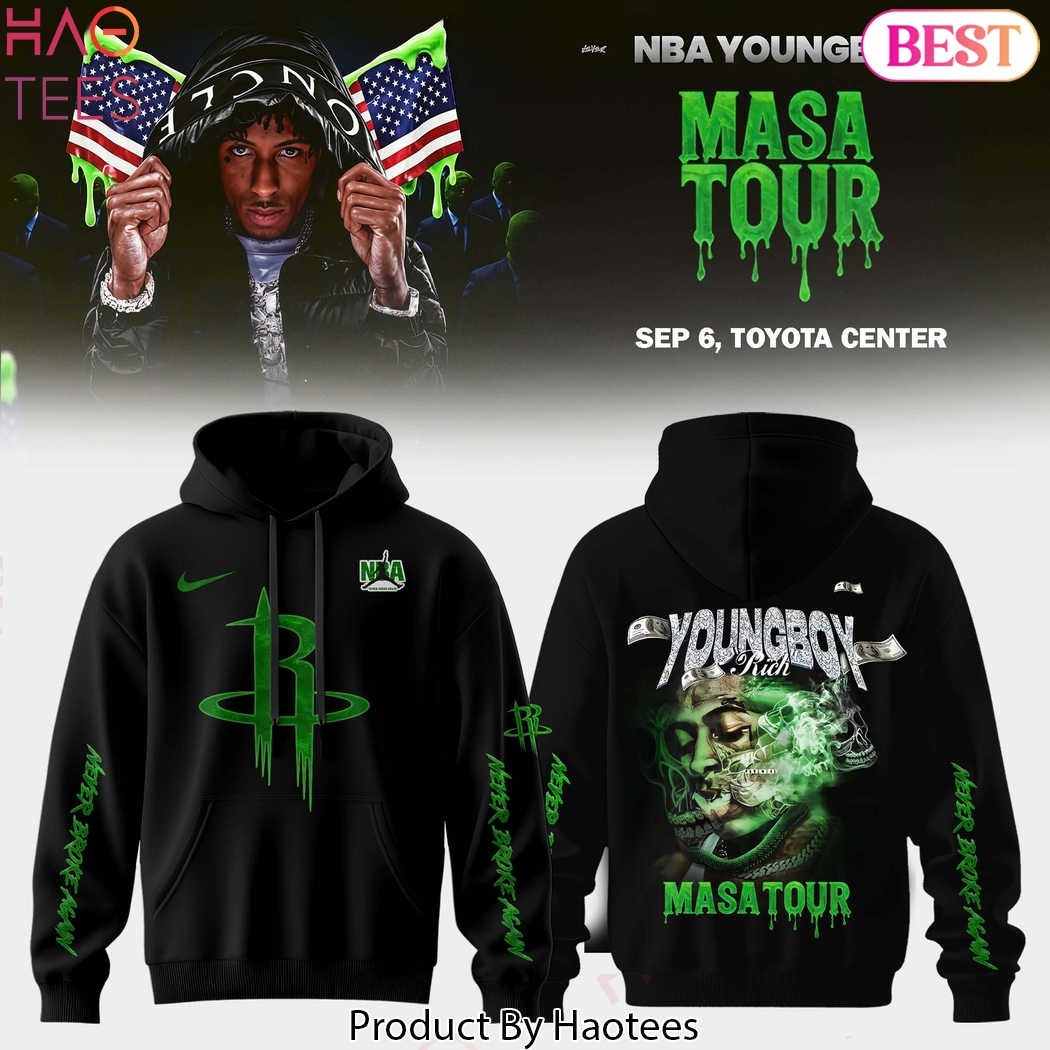 Houston Rockets Young Boy MASA Tour Merch Design Hoodie Houston Rockets Young Boy MASA Tour Merch Design Hoodie