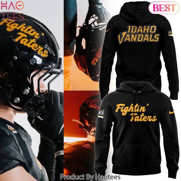 Idaho Vandals Fightin Taters Design Hoodie – Black
