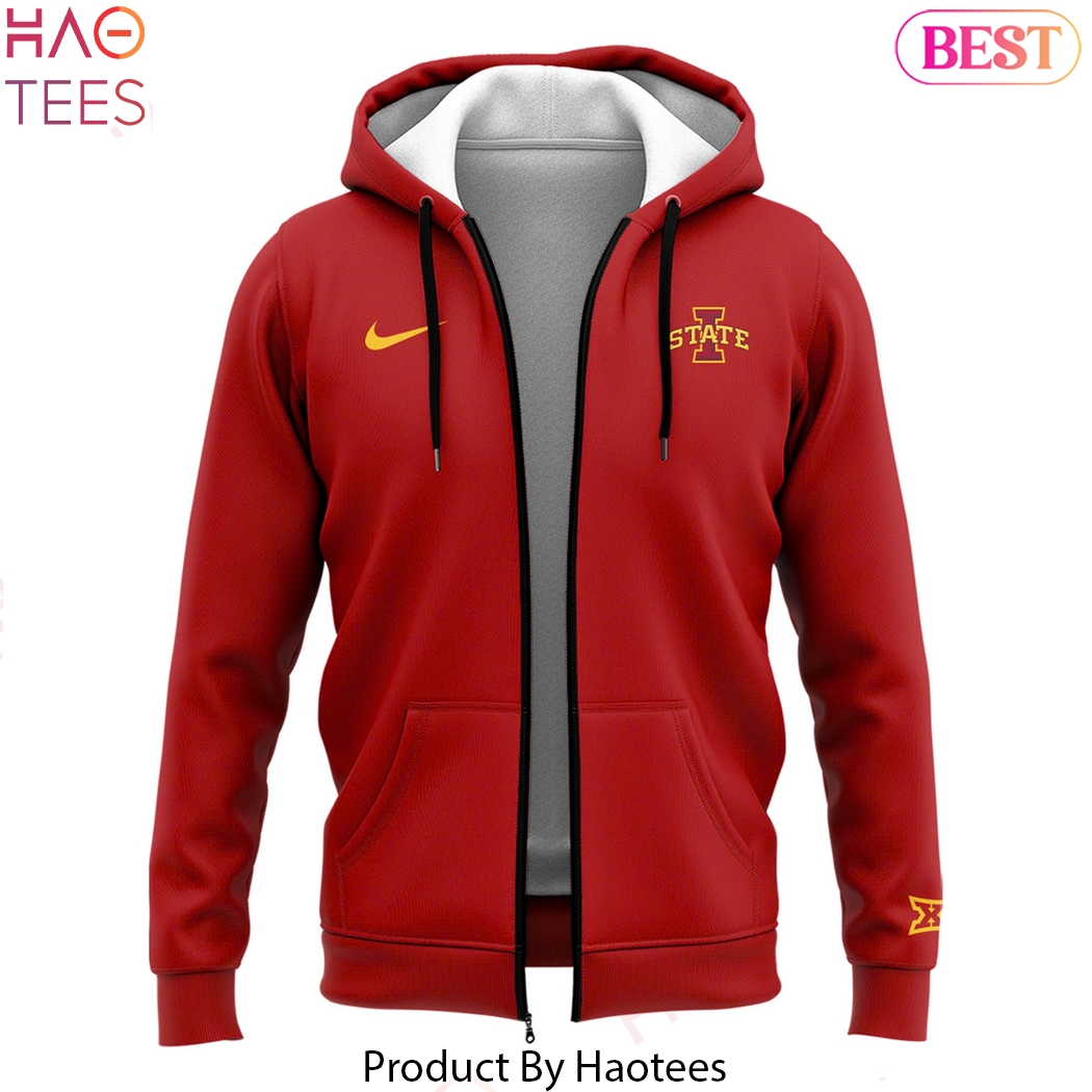 Iowa Cyclones Red 2025 Zip Hoodie Iowa Cyclones Red 2025 Zip Hoodie