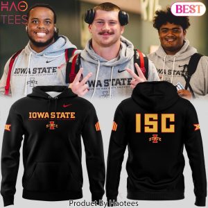 Iowa State Cyclones 2025 ISC Logo Design Hoodie – Black