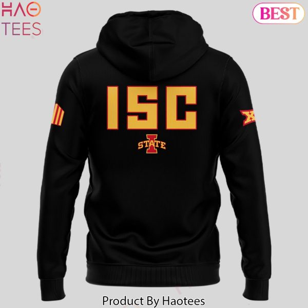 Iowa State Cyclones 2025 ISC Logo Design Hoodie – Black