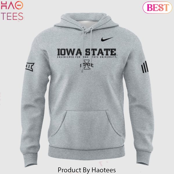 Iowa State Cyclones 2025 ISC Logo Design Hoodie – Grey