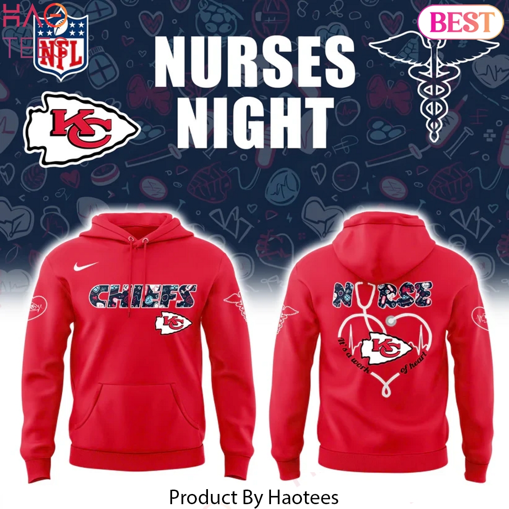Kansas City Chiefs Nurses Night Red Hoodie Kansas City Chiefs Nurses Night Red Hoodie
