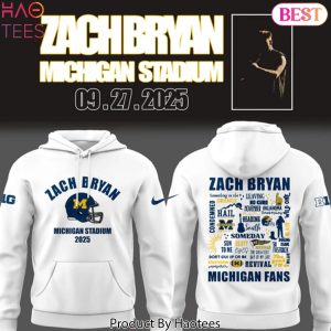 Michigan Zach The Quittin Time Tour 2025 Michigan Fan Design Hoodie