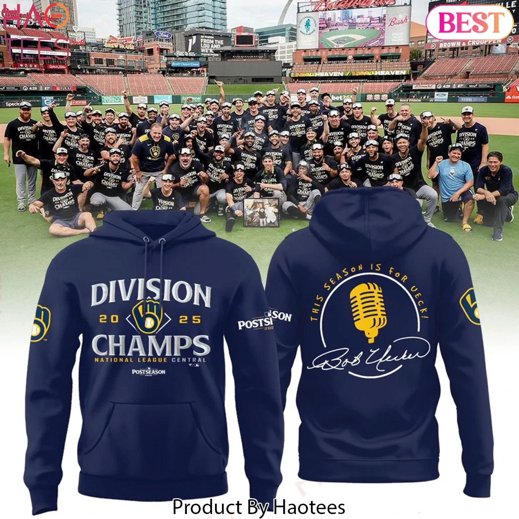 Milwaukee Brewers 2025 NL Central Division Champions Hoodie Milwaukee Brewers 2025 NL Central Division Champions Hoodie