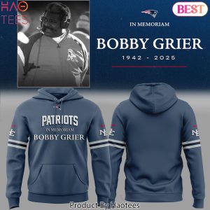 New England Patriots In Memoriam Bobby Grier 1942-2025 Hoodie