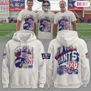 New York Giants From XXV To The Helmet Catch Hoodie