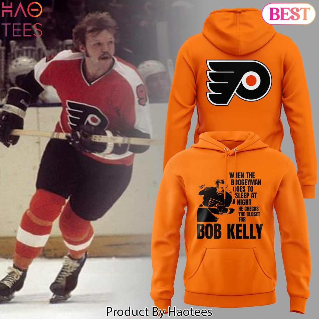 Philadelphia Flyers Bob Kelly Orange Design Hoodie Philadelphia Flyers Bob Kelly Orange Design Hoodie
