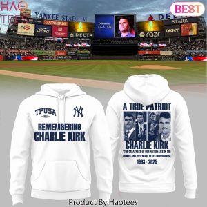 Remembering Charlie Kirk New York Yankees Design Hoodie – White