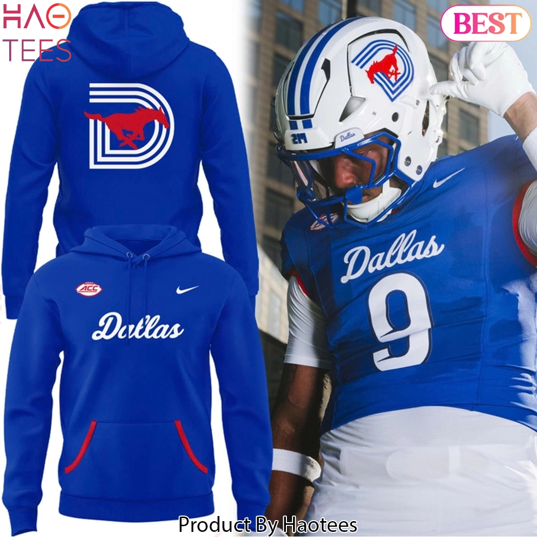 SMU Mustangs Football 2025 Design Blue Hoodie SMU Mustangs Football 2025 Design Blue Hoodie