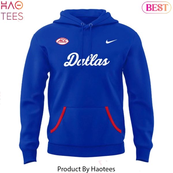 SMU Mustangs Football 2025 Design Blue Hoodie