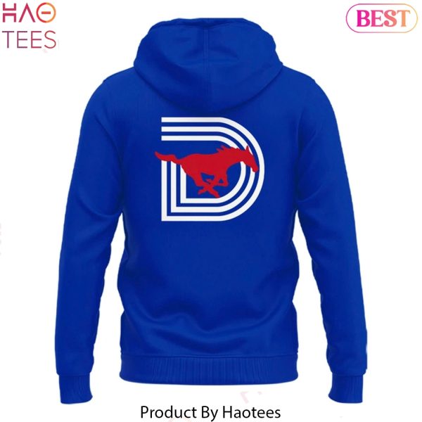 SMU Mustangs Football 2025 Design Blue Hoodie