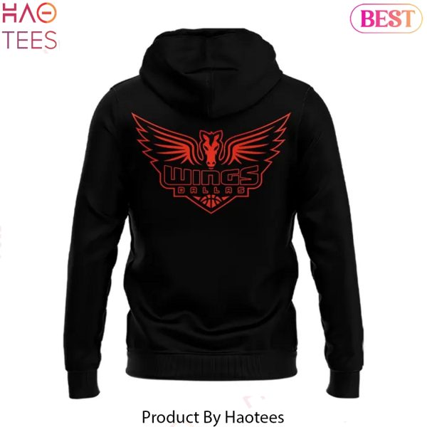Stranger Things Dallas Wing Black Design Hoodie
