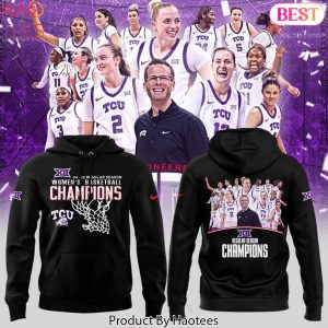 TCU Horned Frogs Big 12 Conference Champions 2025 Design Black Hoodie