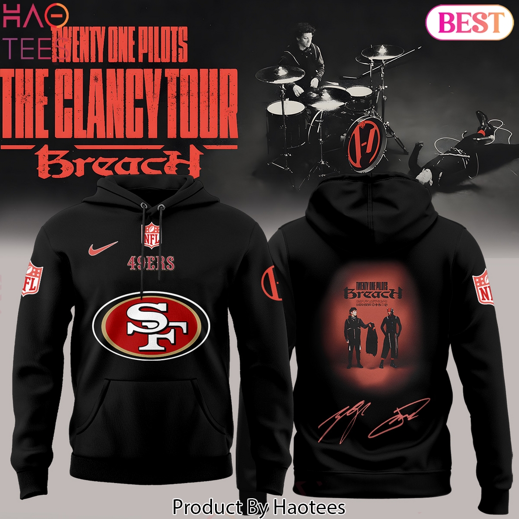 Twenty One Pilots The Clancy Tour x 49ers Hoodie Twenty One Pilots The Clancy Tour x 49ers Hoodie