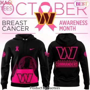 Washington Commanders 2025 Crucial Catch Breast Cancer Design Hoodie