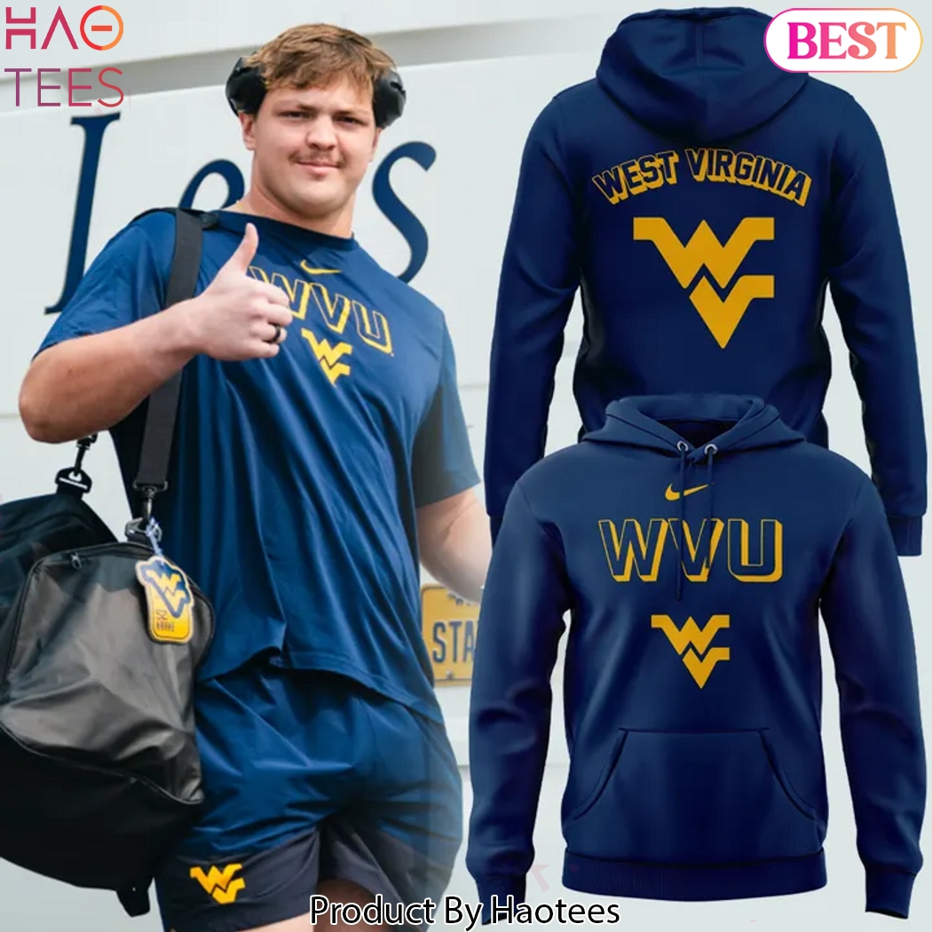 West Virginia Mountaineers Football Blue Hoodie West Virginia Mountaineers Football Blue Hoodie