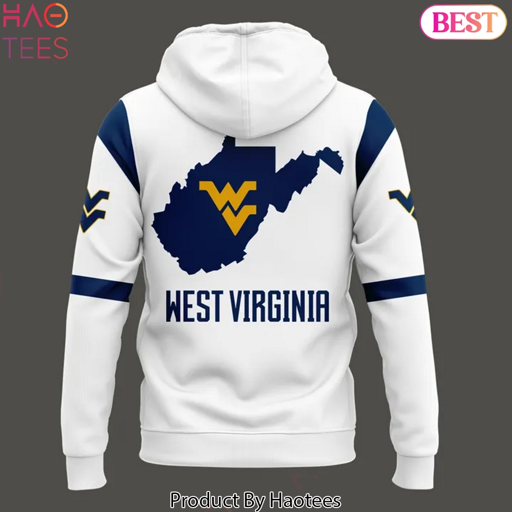 West Virginia Mountaineers Football White Hoodie West Virginia Mountaineers Football White Hoodie