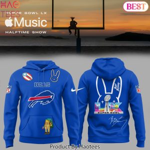 Bad Bunny Super Bowl LX x Buffalo Bills Design Hoodie
