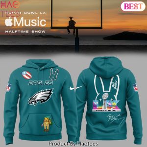 Bad Bunny Super Bowl LX x Philadelphia Eagles Design Hoodie