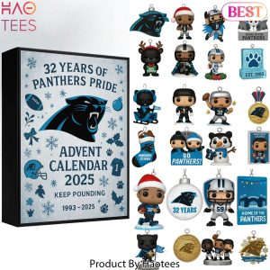 Carolina Panthers 32 Years 2025 Advent Calendar