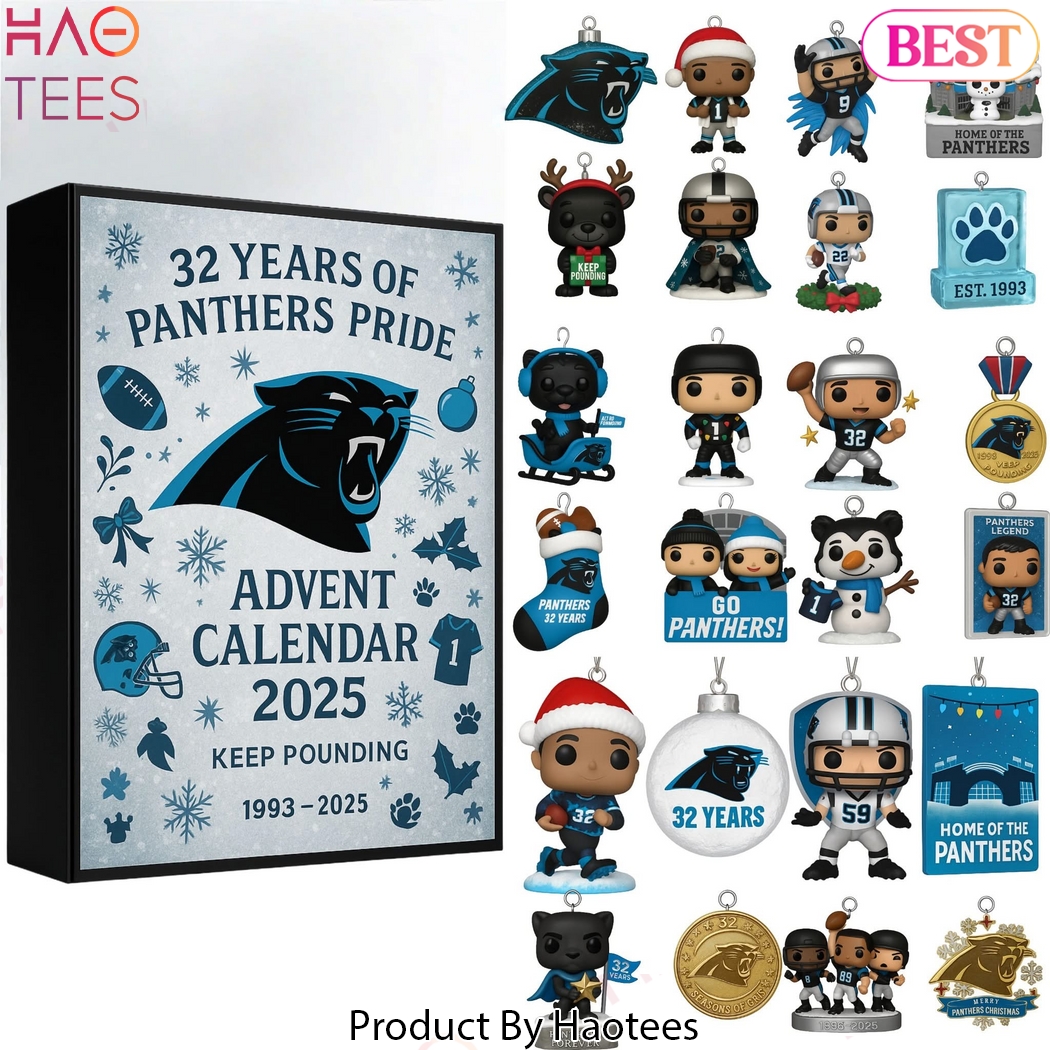 Carolina Panthers 32 Years 2025 Advent Calendar Carolina Panthers 32 Years 2025 Advent Calendar