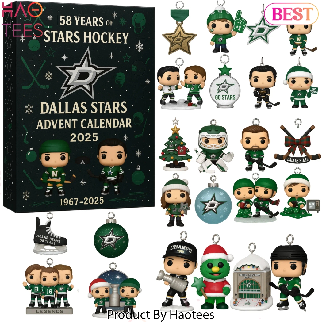 Dallas Stars 58 Years Of Stars Hockey 2025 Advent Calendar Dallas Stars 58 Years Of Stars Hockey 2025 Advent Calendar