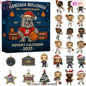 Gonzaga Bulldogs Men Basketball 118th Anniversary Advent Calendar 2025