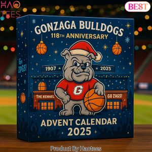 Gonzaga Bulldogs Men Basketball 118th Anniversary Advent Calendar 2025