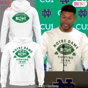 Notre Dame Fighting Irish 2025 White Green Hoodie