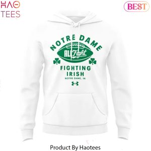 Notre Dame Fighting Irish 2025 White Green Hoodie