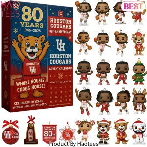 Houston Cougars Basketball 80th Anniversary Whose House Coogs House 2025 Advent Calendar