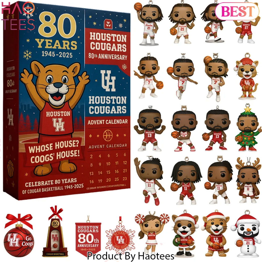 Houston Cougars Basketball 80th Anniversary Whose House Coogs House 2025 Advent Calendar Houston Cougars Basketball 80th Anniversary Whose House Coogs House 2025 Advent Calendar