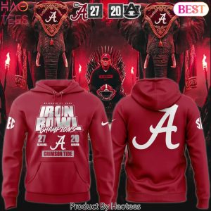 Alabama Crimson Tide 2025 Iron Bowl Champions Hoodie
