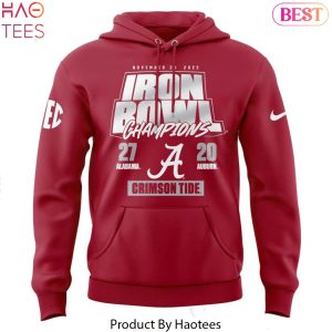 Alabama Crimson Tide 2025 Iron Bowl Champions Hoodie
