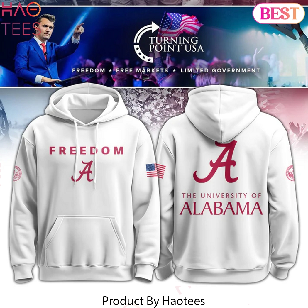 Alabama Crimson Tide Campus Freedom Hoodie - White Alabama Crimson Tide Campus Freedom Hoodie - White