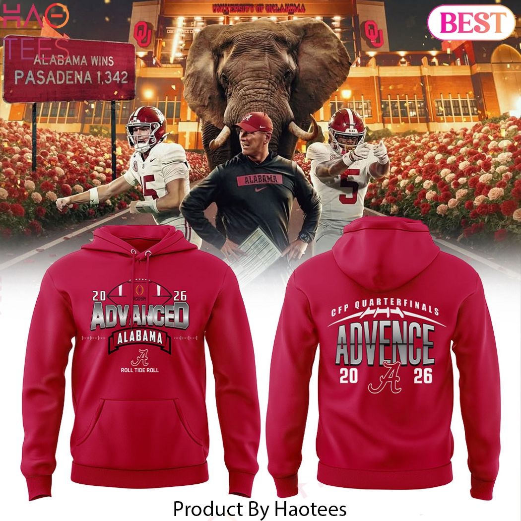 Alabama Crimson Tide Way Back To Advance Hoodie Alabama Crimson Tide Way Back To Advance Hoodie