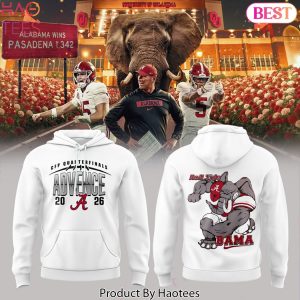 Alabama Crimson Tide Way Back To Advance Roll Tide Hoodie – White