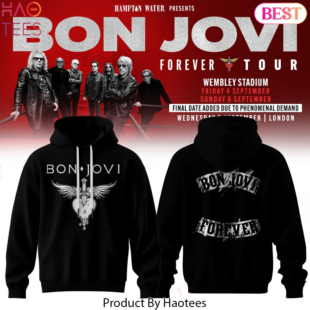 Bon Jovi Forever Tour 2026 Black Hoodie Bon Jovi Forever Tour 2026 Black Hoodie