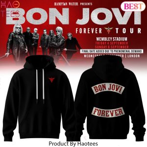 Bon Jovi Forever Tour 2026 Hoodie – Black