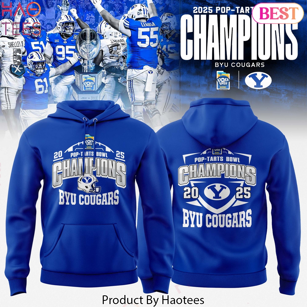 BYU Cougars 2025 Pop-Tarts Bowl Champions Hoodie BYU Cougars 2025 Pop-Tarts Bowl Champions Hoodie