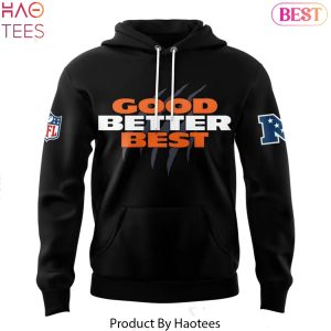 Chicago Bears Good. Better. Best Hoodie – Black