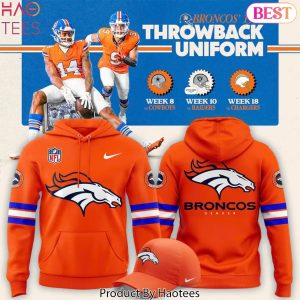 Denver Broncos Throwback 1977 Hoodie – Orange