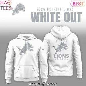 Detroit Lions 2026 White Out Hoodie