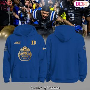 Duke Blue Devils 2025 ACC Champions Hoodie – Blue