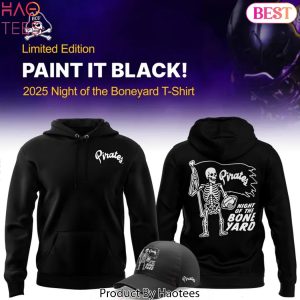 East Carolina Pirates Football Black 2025 Night Of The Boneyard Hoodie