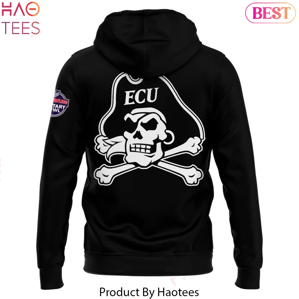 East Carolina Pirates Military Bowl Coach Blake Harrell Sideline Hoodie East Carolina Pirates Military Bowl Coach Blake Harrell Sideline Hoodie