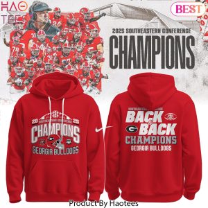 Georgia Bulldogs 2025 SEC Football Conference Champions Hoodie